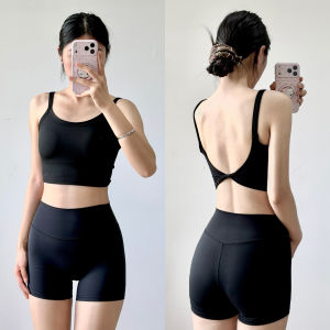 Anti-sagging Quick-dry Fitness Bra and Vest One-piece Large Backless