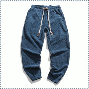 กางเกงเลกกิ้งผ้าลูกฟูก กางเกงลําลองผู้ชาย ฟังก์ชั่นที่ใช้งานได้จริงกางเกงกีฬา