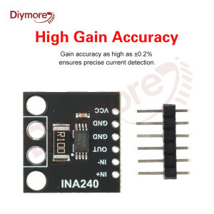 diymore | INA240A1/2/3/4 Current Detection Amplifier Ina240 Module Current Monitoring Bidirectional Current Acquisition Module