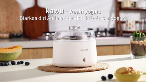 Kawu Mesin Pembuat Yogurt Elektrik Otomatis 1L - 20W Untuk Keluarga Hemat Listrik Garansi 1 Tahun