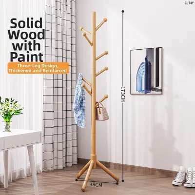SHANNAIER | Single Rod Freestanding Coat and Bag Stand