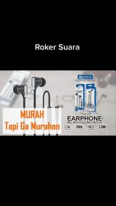 Headset / Handsfree / Earphones Roker Suara RK53K Mic Volume Switch