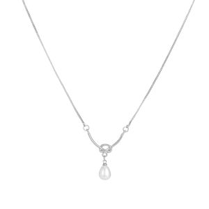 ZHENGZHAO | Pearl Knot Design Luxury Clavicle Chain Pendant Necklace Summer Sweet Cool Style