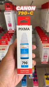 หมึกเติมแท้ Canon GI-790 C ใช้กับเครื่อง Canon รุ่น G1000/1010/2000/2010/3000/3010 Series