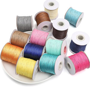 10 Meters 0.5mm Colorful Korean Wax Cord Beading Thread Polyester String Strap Necklace Rope For Jewelry Making DIY Bracelet Findings