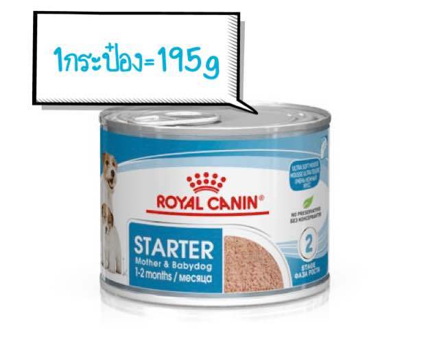 Royal canin Starter mousse mother&babydog🦊อาหารกระป๋องสำหรับลูกสุนัข ...