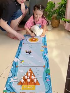 CONUSEA | Table Curling Board Games for Family Interactive Tabletop Bowling Curling Game Shuffleboard Developmental Game Educational Toy