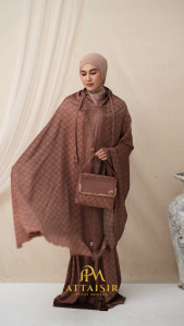 APM MUKENA - Mukena Dewasa Premium Santorini Lasercut 2in1 Mariyya Series Apm