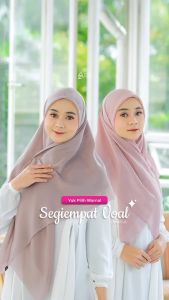 Kerudung Segi Empat Voal Azkia Hijab Best Seller