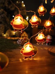 Fairy Light Outdoor Holiday Light Garland Battery Power Indoor Santas Snow Star Lights For Christmas Wedding Decoration 10LED