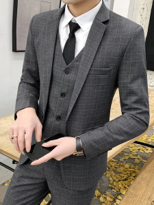 Slim Fit Mens Wedding Suit Jacket And Pants Set Business Casual Groomsmen Formal Wear Outerwear Polyester Viscose Spandex