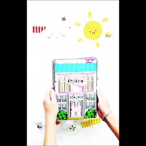 Đồ chơi giấy ngồi nhà búp bê Tocaboca học liệu montessori Blackpink Quiet Book