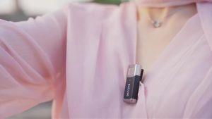 SJCAM M4 Wireless Lavalier Microphone Only for SJ6 Ultra and SJ30 Action Camera Clear Voice Recording 4-Hour Battery Life.