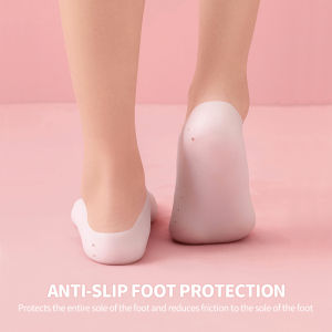 RunY 1 Pair Silicone Elastic Insole Sock Foot Care Feet Protector Pain Relief Crack Moisturize