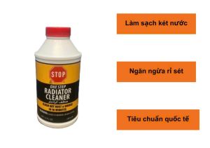CHAI DUNG DỊCH SÚC RỬA KÉT NƯỚCTẢI NHIỆT ĐỘNG CƠ ( STOP RADIATOR CLEANER)355ML