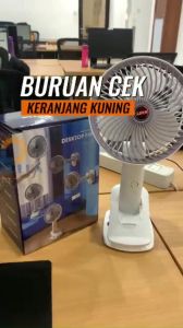 Kipas angin Serbaguna Mini Jepit Portable 2000mAH 3 Kecepatan multifungsi meja + jepit + dinding+ jepit Recharge Bateria litium 2000mah