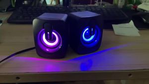 Computer Speaker Stereo Sound With Microphone 3.5mm AUX Home Office PC Speaker for Macbook Desktop Notebook Computer Loudspeaker