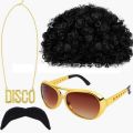 Retro Disco Costume 70s Hippie Makeup Party Elvis Presley Bar Rock Singer Performance Outfit Polyester Material Women's Fashion. 