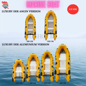 PERAHU KARET LCR MARINE BOAT HEAVY DUTY PERAHU MANCING PERAHU RESCUE PERAHU SAR PERAHU EVAKUASI PVC TEBAL 0.9MM 230 CM 280 CM 330 CM 380 CM INFLATABLE BOAT SET TERLENGKAP PORTABLE