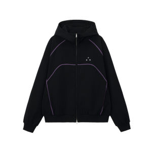 FPA | Contrast Stripe Plaid Fleece Hooded Sweatshirt