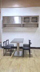 4-Seater 120 x 60 cm Stainless Dining Table Restaurant Cafe Coffee Shop Rust Proof