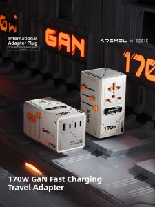 TEGIC | International Travel Adapter Plug 170W
