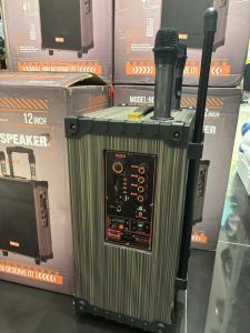 Portable Karaoke Speaker Set with Dual Microphone | RGB Light Party Sound System | USB AUX Music Player