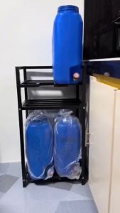 Kidscompany 2/3 Layer Water Gallon Rack Stand Thickened Metal Rack for Water Dispenser Heavy Duty Water Organizer Rack Save space