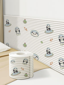 Childproof Soft Pad Wall Stickers Tatami Bedside Wall Wrap PVC XPE Foam Anti-Collision Noise Reduction Decorative Wall Mural
