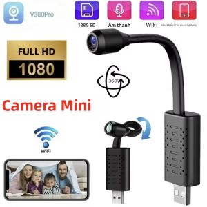 Camera Mini V380 PRO 1080P HD USB Không Dây Với Tầm Nhìn Ban Đêm & Phát Hiện Chuyển Động Camera Giám Sát Nhỏ Gọn Để Giám Sát Từ Xa