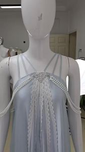 Padme Cosplay Nightgown Fantasia Costume Night Dress Disguise For Female Women Adult Halloween Carnival Party Suit
