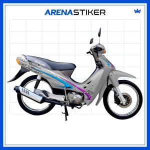 SH37c Sticker Shogun Kebo Stiker Striping Lis Suzuki Shogun 110 R 2000 - 2003 Variasi Retro Design Lz