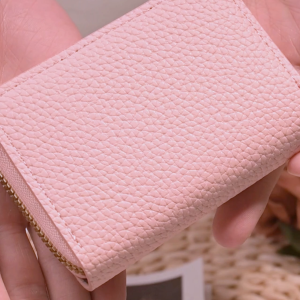 COD | Dompet Koin Impor Dompet Koin Kulit Imitasi Tas Slot Kartu Kapasitas Besar Uang Hitam Wanita