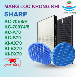 Màng lọc không khí Sharp KC-A70 KC-B70 KC-700Y4 KC-700Y5 KC-70E8 KC-70E9 Màng lọc hepa màng lọc bù ẩm màng lọc than hoạt tính