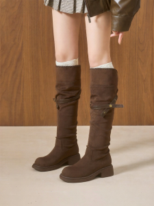 Josiny | Padded Retro High-Heel Slimming Long Boots
