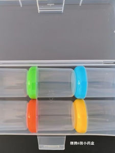 Large Capacity Transparent Sealed Medicine Box Portable Medical Storage Box for Cats And Dogs with Lid 50g Pill Bottle