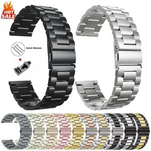 20mm 22mm Stainless Steel Strap for Redmi Watch 5 Active Lite Metal Band for Xiaomi Redmi Watch 3 Active Lite Bracelet Wristband