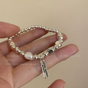 Elegant Irregular Freshwater Pearl Bracelet for Women Chic Minimalist High Value Bead Jewelry Fashionable Korean Style Accessory