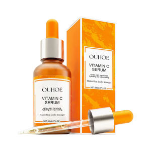 Ouhoe Vitamin C Serum For Face Brighten Skin Lighten Vitamin C Serum With Collagen Skin Spots Moisturizing Repair Anti-Aging Melanin Corrector Skin Vitamin C Serum Whitening 30ml