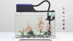 【Panic Buying】350L/H  3 In 1 Aquarium Upper Filter Ultra-quiet Submersible Pump Fish Tank Circulation Pump External Filter Box(JS 400)