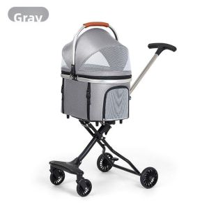 AYIJIE | Detachable Washable Lightweight Pet Stroller