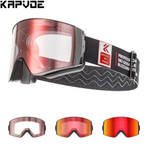 KAPVOE Photochromic Skiing goggles Winter Outdoor Sports Anti-fog skiing glasses Snowboard Skating Snowmobile Snow Goggles cool