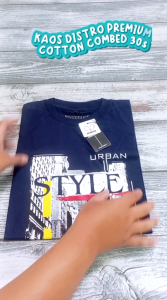 Kaos Distro Pria Katun Combed 30s: Desain Simple Fashion Anak Muda Bigmouse