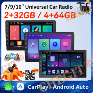 Android 13 32G/64G Multimedia Universal Car Radio Carplay Auto Player GPS Navigation for Toyota Hyundai Nissan VW 7 9 10 inch