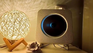 【Local Stock】Wall Mounted CD Player with Remote Control Portable Home Bluetooth Speaker FM Radio