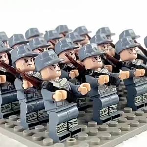 Multi-style military soldiers mini character building blocks DIY assembled building blocks childrens collection toys and gifts