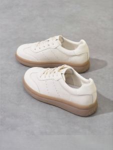 Josiny | Chunky Sole White Sneakers Soft Bottom Casual Shoes