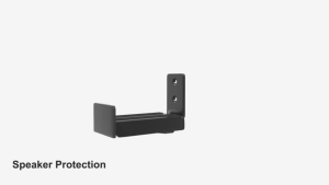 Universal Heavy Duty Soundbar Wall Mount Depth Adjustable audio bookshelf speaker bracket per pair