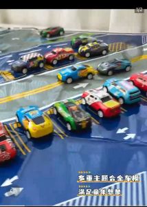 50Pcs Mini Alloy Car Pull Back Car Childrens Racing Toy Car Model Fall Resistant Baby Friction Car Kindergarten Small Gift