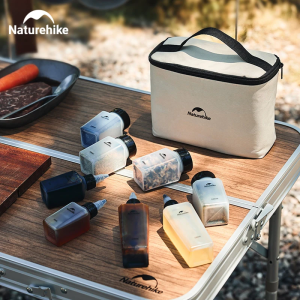 NatureHike | Naturehike Portable Spice Container Set Outdoor Camping Picnic Supplies BBQ Seasoning Bottle Kitchen Set Supplies Liquid Powder